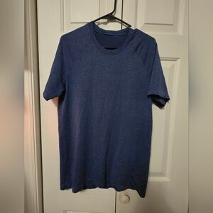 Lululemon Metal Vent Tech Mens Short Sleeve Shirt Size M Blue